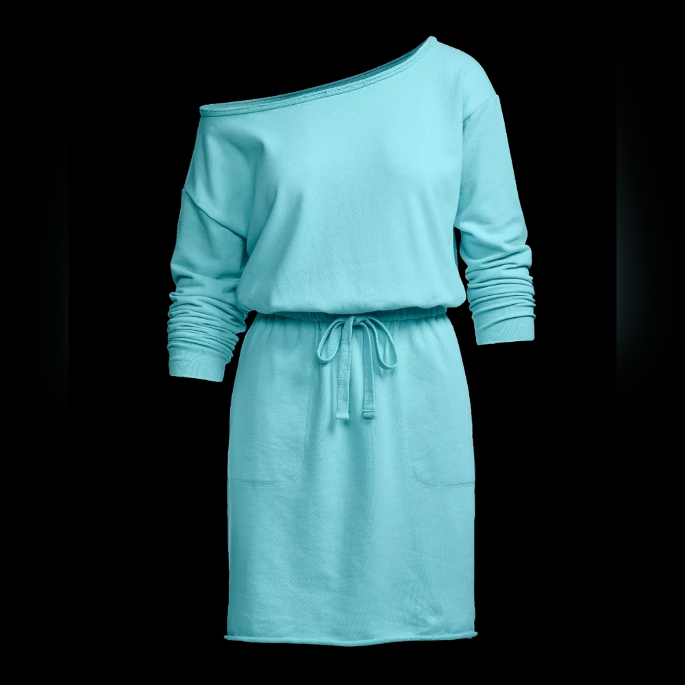 Boston Proper Cotton Comfort Slouchy Drawstring Sport Dress Size Small - Picture 2 of 11